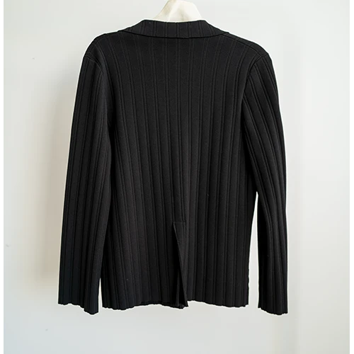 Mens Black Thick Cardigan Jackets