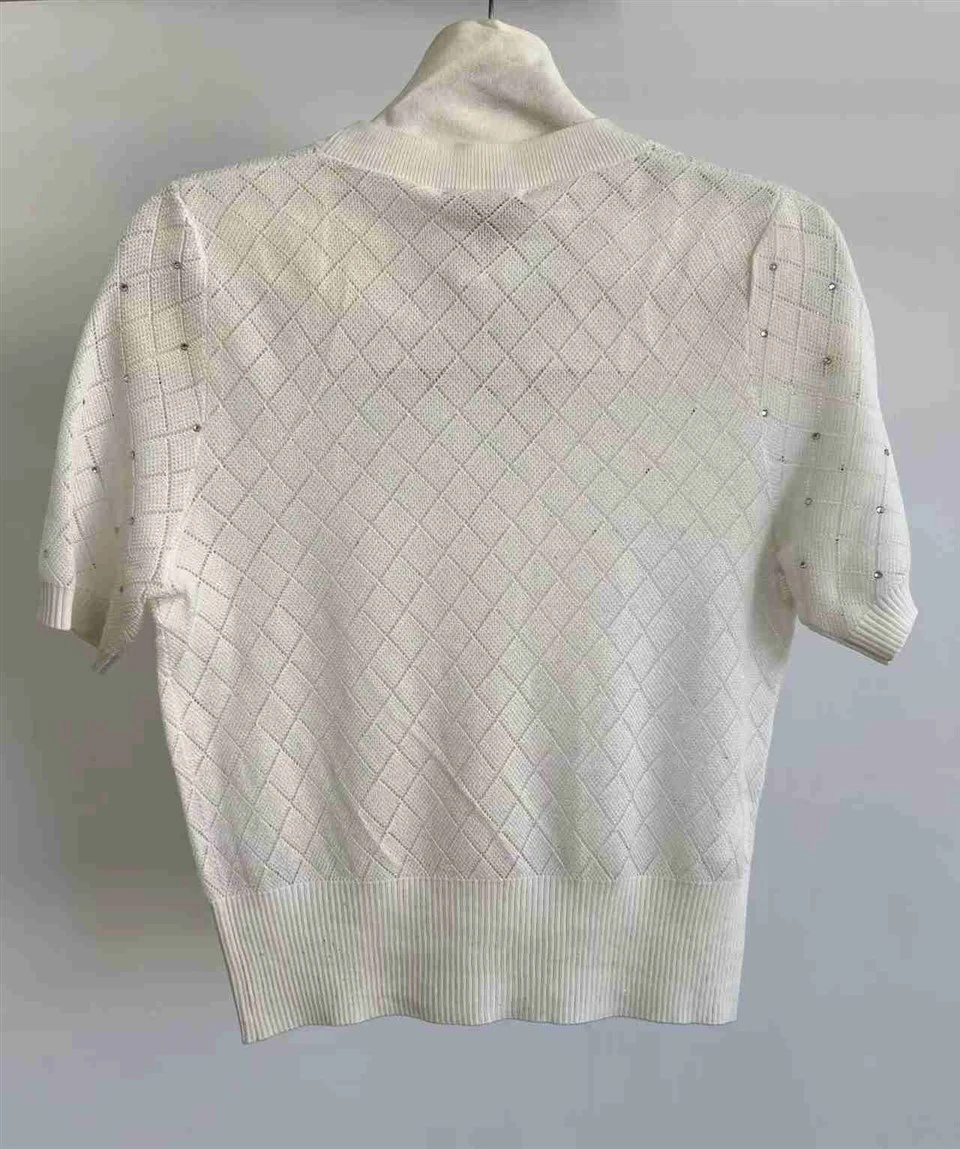 Pressed Diamond Knit Cardigan