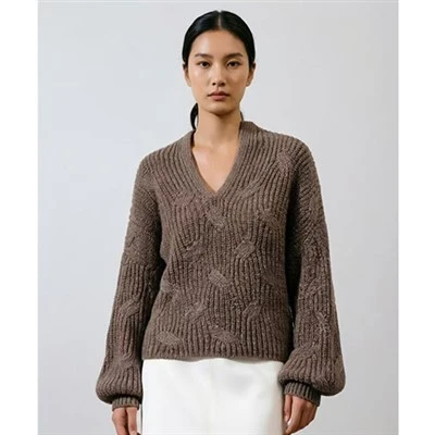 Bużżieqa kmiem Cable Knit Sweater Fall