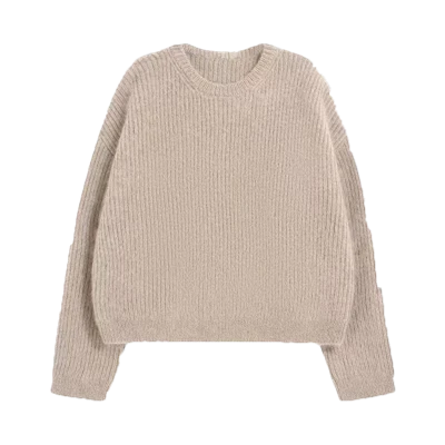 Sweater ta 'l-għonq tond tal-istil tad-disinjatur tan-nisa
