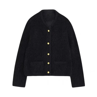 Ġakketta Sweater Striped Versatili Disinjatur Onorevoli
