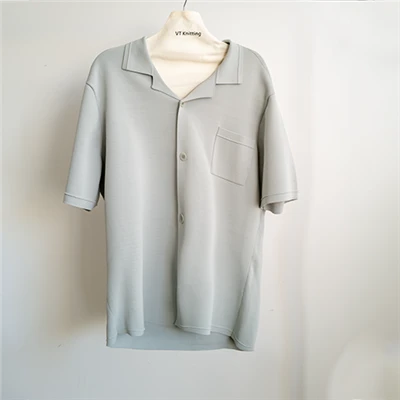 Polo Shirt abjad maħdum bil-labar tal-irġiel