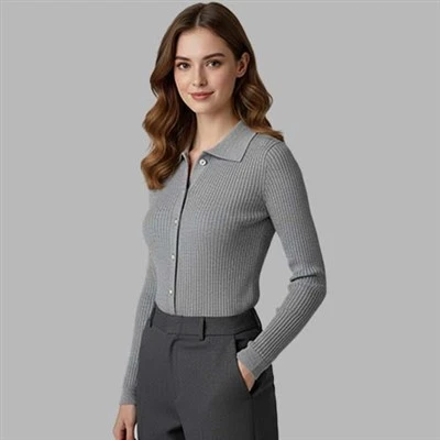 Cardigan tas-suf Merino