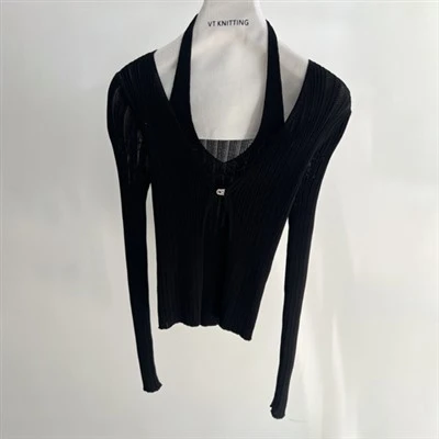 Tops tal-mixi tas-suf Merino