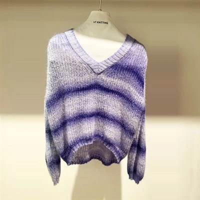 Sweater tal-għonq Cerw vjola