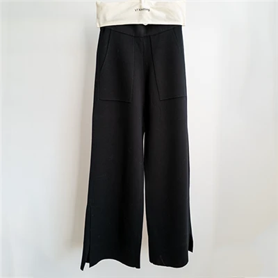 Qoton tan-Nisa Knit Pants qadd elastiku